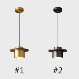 Suspension moderne à une lumière en laiton pour îlot