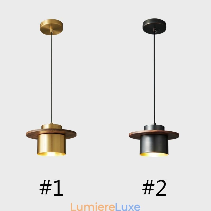 Suspension moderne à une lumière en laiton pour îlot