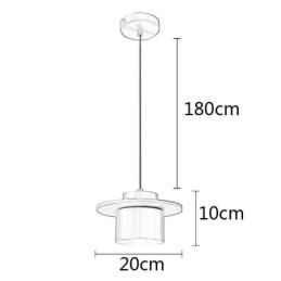 Suspension moderne à une lumière en laiton pour îlot
