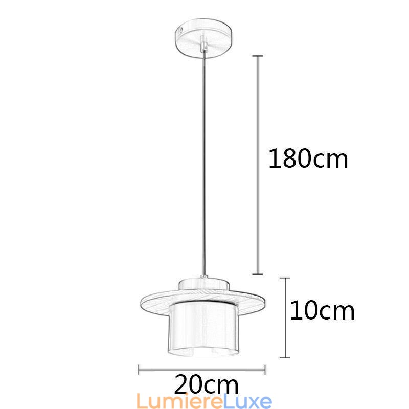 Suspension moderne à une lumière en laiton pour îlot