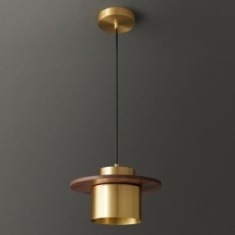 Suspension moderne à une lumière en laiton pour îlot