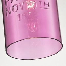 Suspension moderne en verre à 1 lumière, design à bulles transparentes
