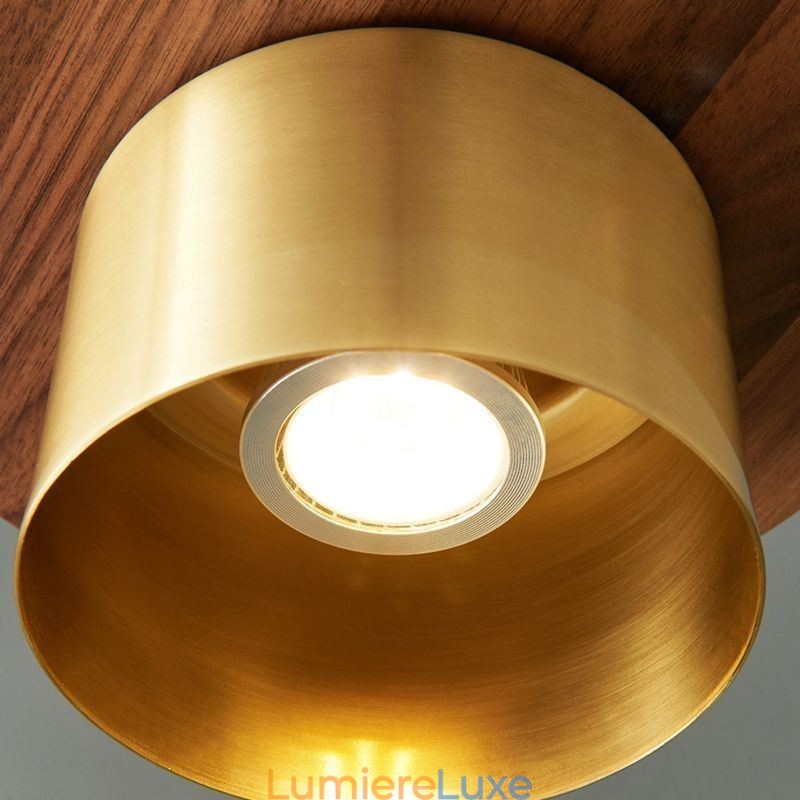 Suspension moderne à une lumière en laiton pour îlot