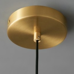 Suspension moderne à une lumière en laiton pour îlot