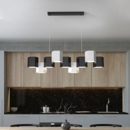 Lampe suspendue hexagonale moderne et créative