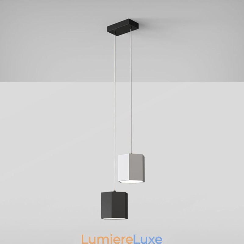 Lampe suspendue hexagonale moderne et simple