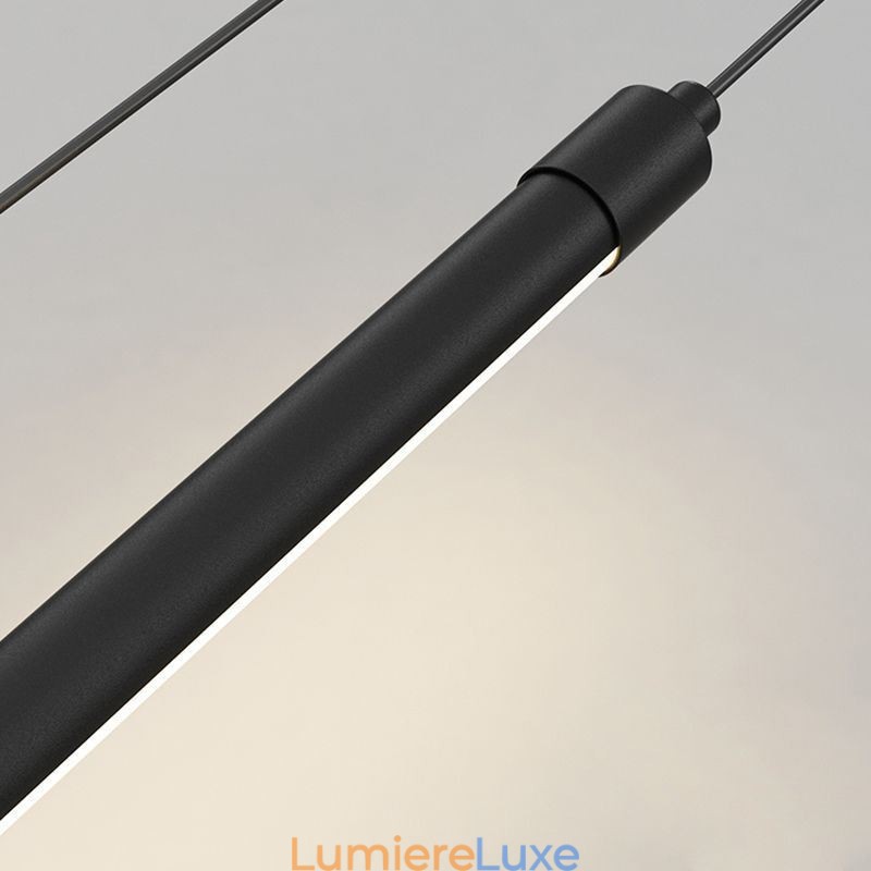 Lampe suspendue nordique à long tube pour îlot