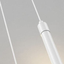 Lampe suspendue nordique à long tube pour îlot