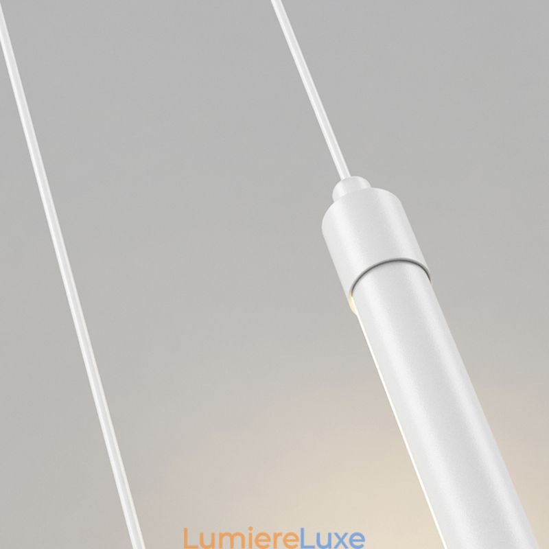 Lampe suspendue nordique à long tube pour îlot