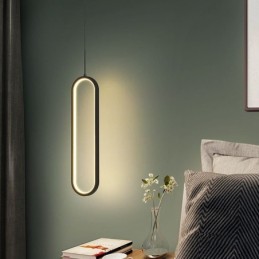 Suspension moderne et minimaliste ovale