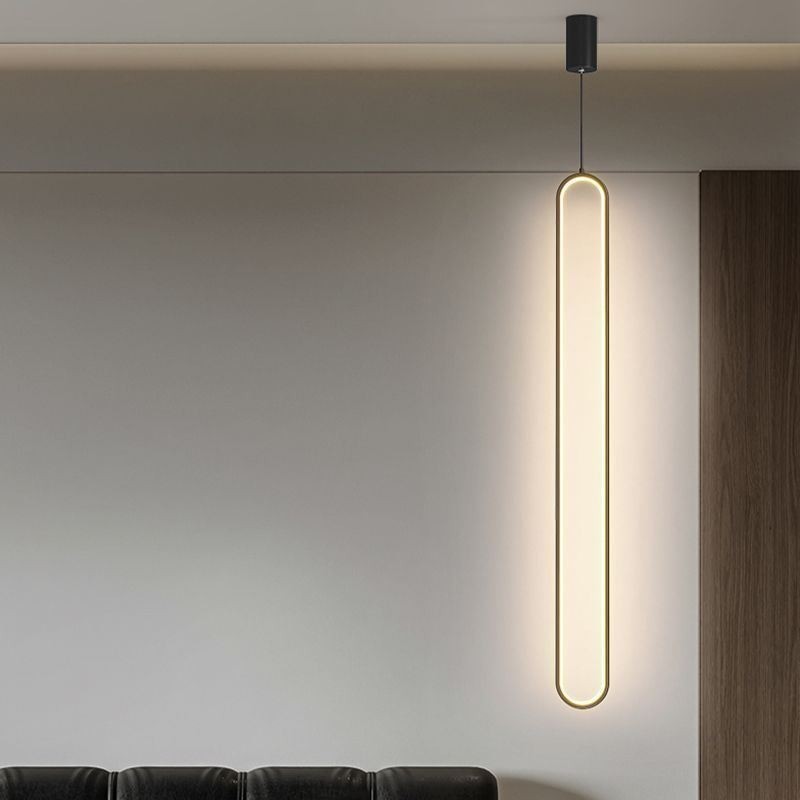 Suspension moderne et minimaliste ovale