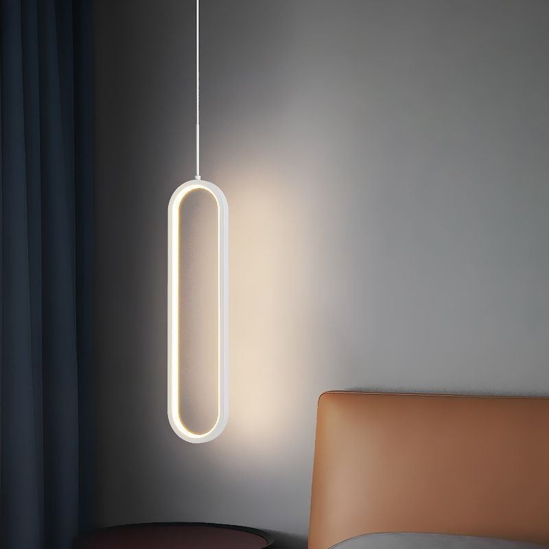 Suspension moderne et minimaliste ovale