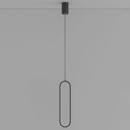Suspension moderne et minimaliste ovale