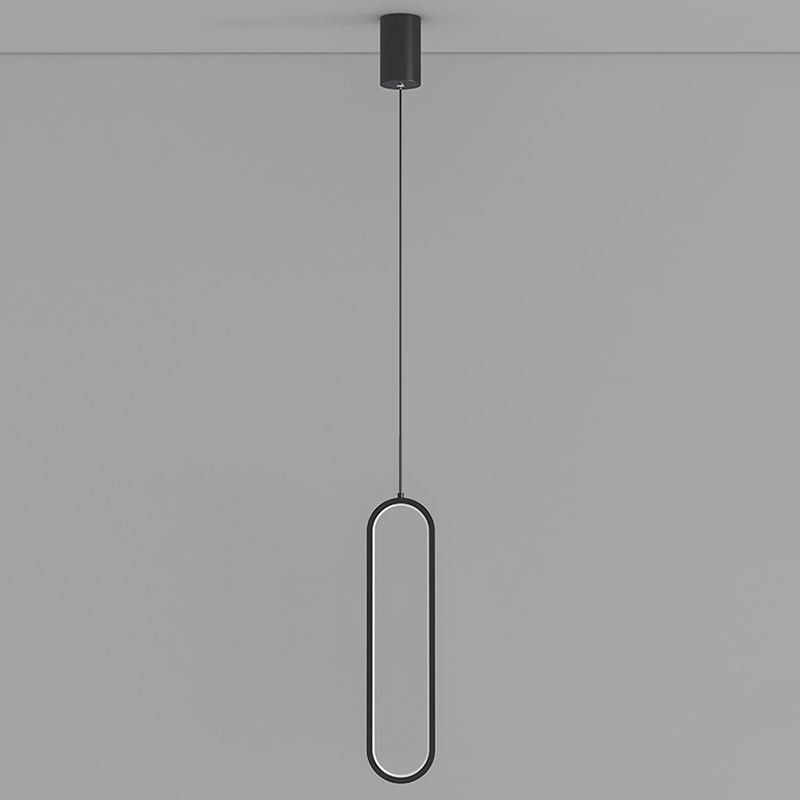 Suspension moderne et minimaliste ovale