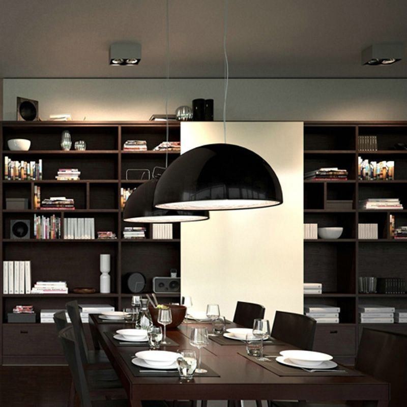 Lampes suspendues en demi-cercle Lampe suspendue minimaliste nordique Café