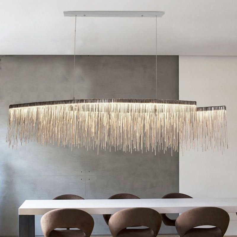 Lampe suspendue moderne à pampilles créatives pour café