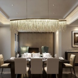 Lampe suspendue moderne à pampilles créatives pour café