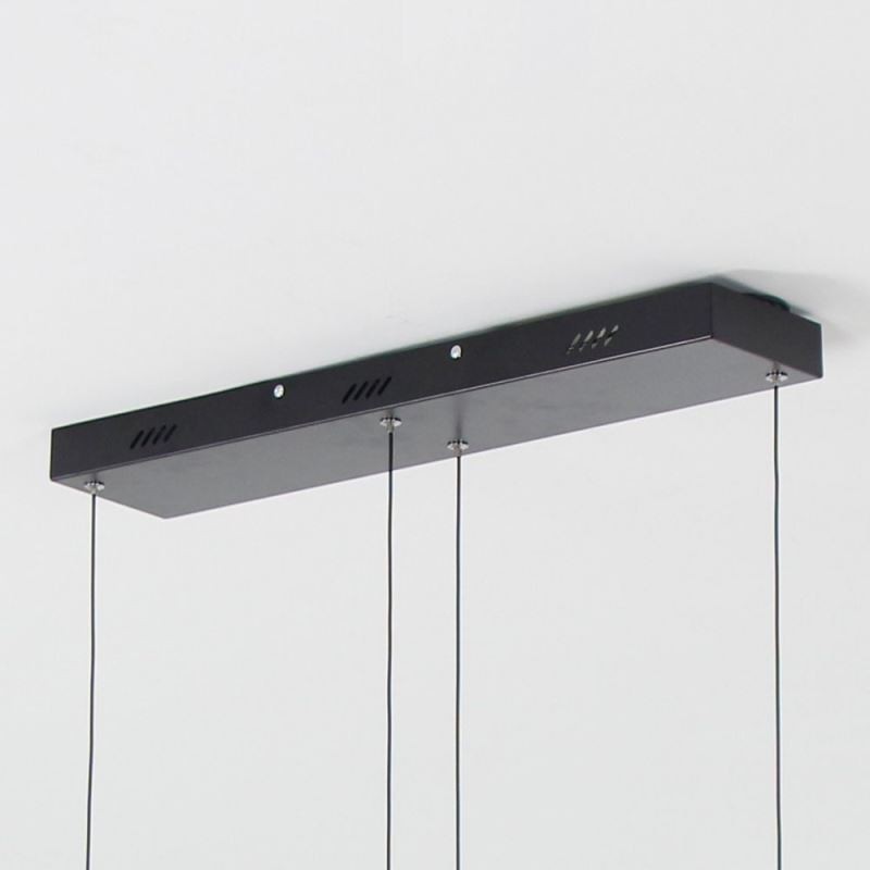Lustre suspendu moderne en acrylique noir
