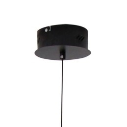 Lampe suspendue moderne à bande noire à intensité variable