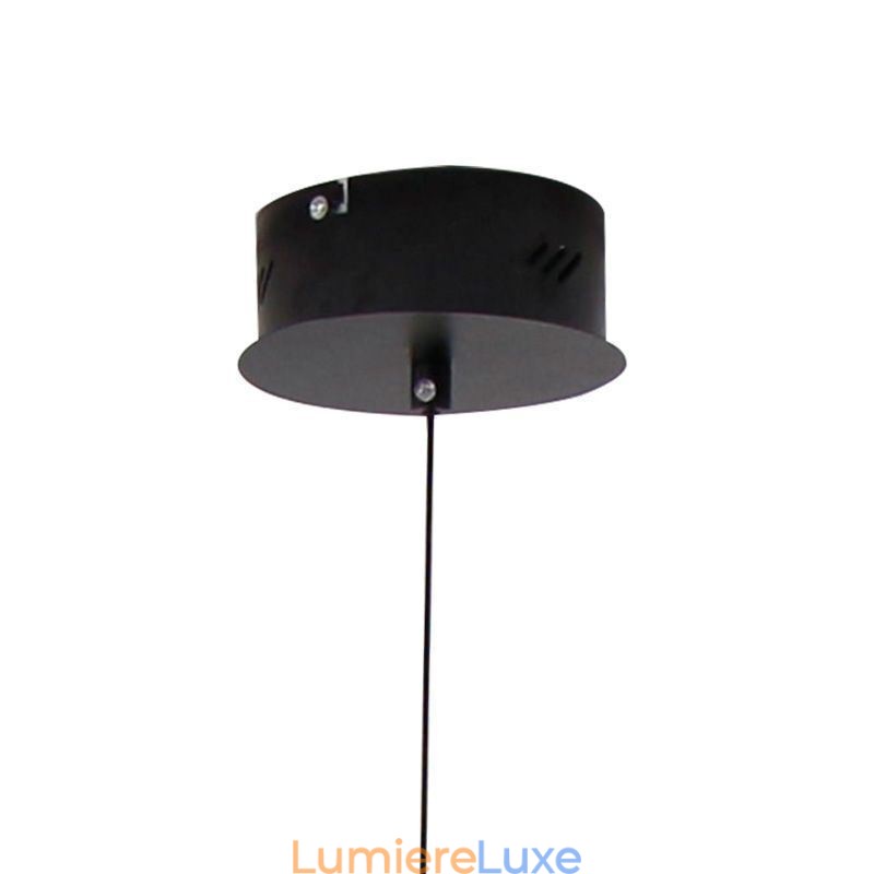 Lampe suspendue moderne à bande noire à intensité variable