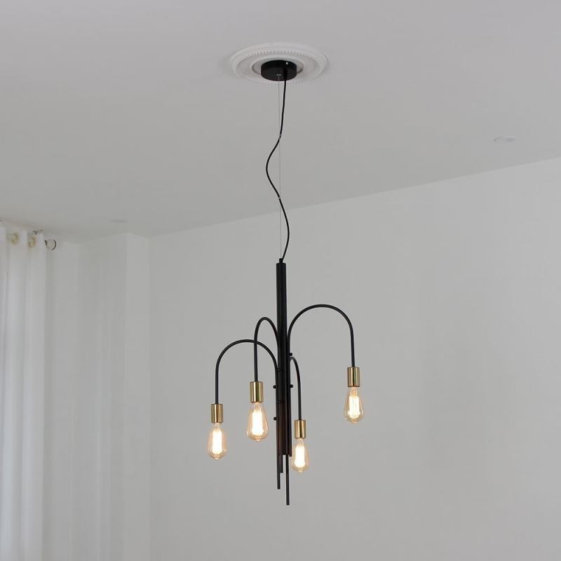 Lustre en fer moderne Suspension en fer simple