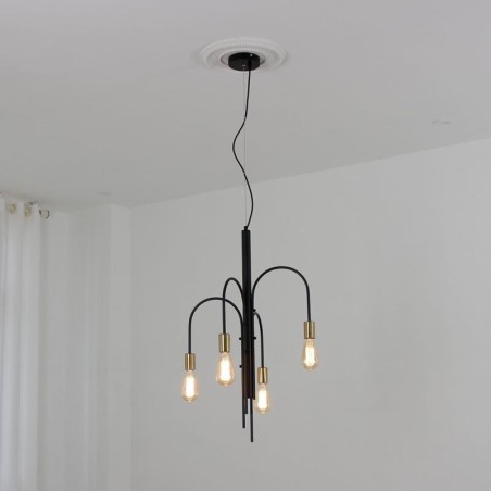 Lustre en fer moderne Suspension en fer simple Lustre en fer moderne Suspension en fer simple