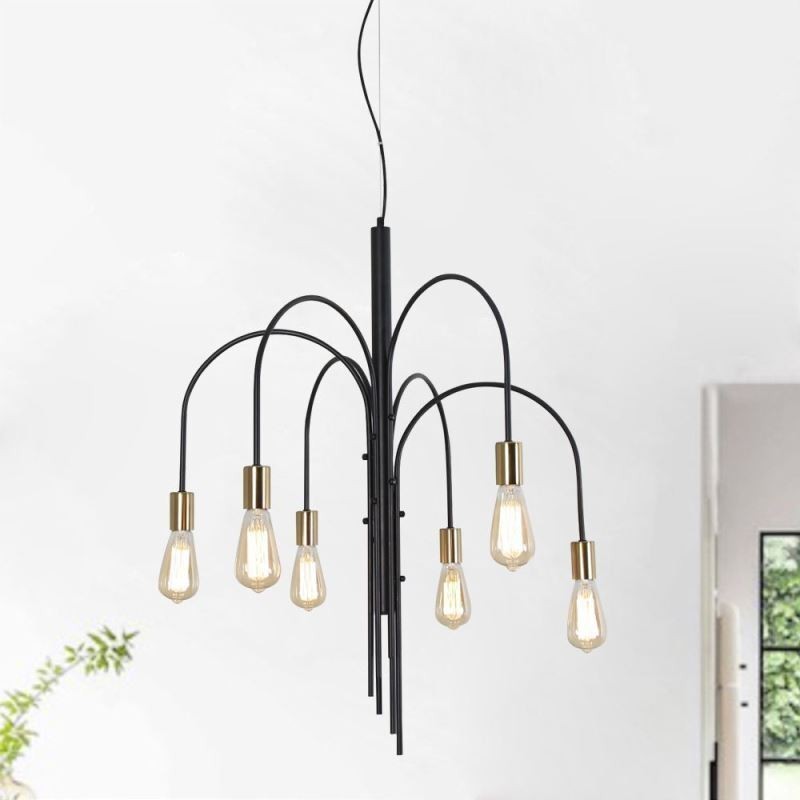 Lustre en fer moderne Suspension en fer simple