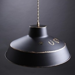 Lustre en métal peint moderne, contemporain, traditionnel, classique, rétro, style campagnard
