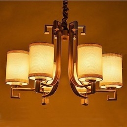 Lustre de style chinois en fer et cuivre imitation lampes à air