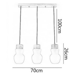 Suspension en verre japonais, décoration créative