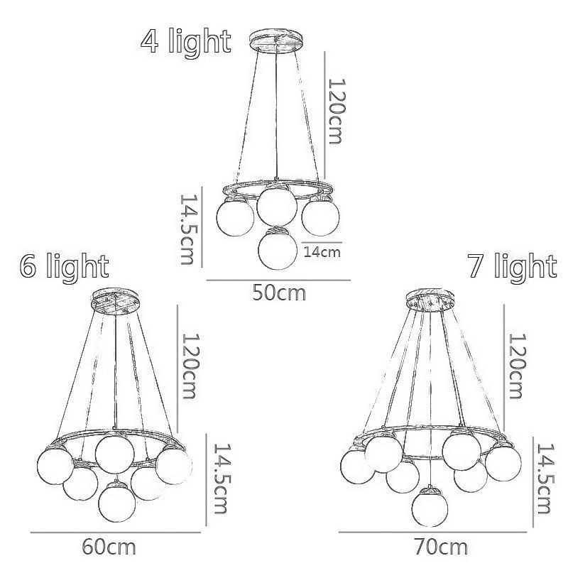 Lustre japonais en bois, suspension moléculaire