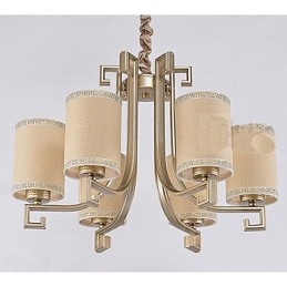 Lustre de style chinois en fer et cuivre imitation lampes à air