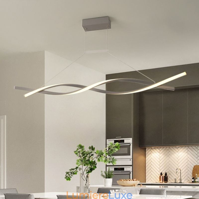 Lampe suspendue moderne Twist Design Lampe suspendue Salle à manger