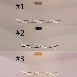 Lampe suspendue moderne Twist Design Lampe suspendue Salle à manger