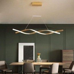 Lampe suspendue moderne Twist Design Lampe suspendue Salle à manger