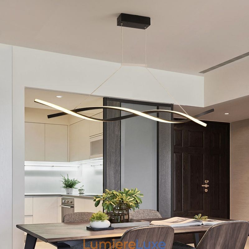 Lampe suspendue moderne Twist Design Lampe suspendue Salle à manger
