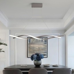 Lampe suspendue moderne Twist Design Lampe suspendue Salle à manger