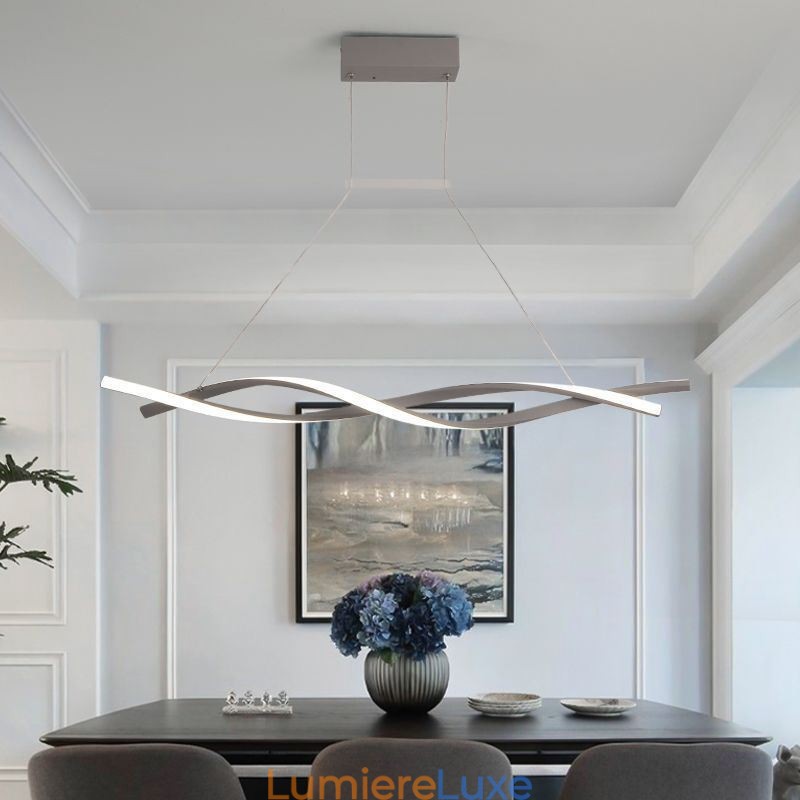Lampe suspendue moderne Twist Design Lampe suspendue Salle à manger