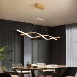 Lampe suspendue moderne Twist Design Lampe suspendue Salle à manger
