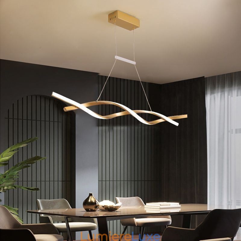 Lampe suspendue moderne Twist Design Lampe suspendue Salle à manger