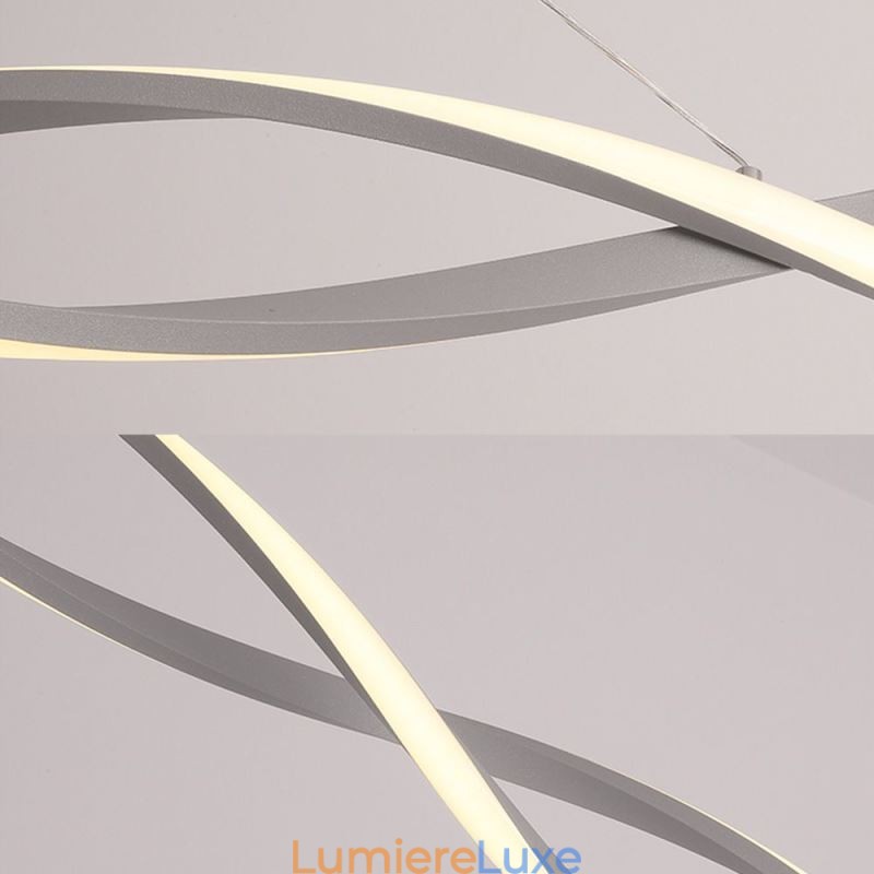 Lampe suspendue moderne Twist Design Lampe suspendue Salle à manger