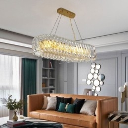 Lustre suspendu de luxe en verre de style européen