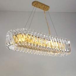 Lustre suspendu de luxe en verre de style européen