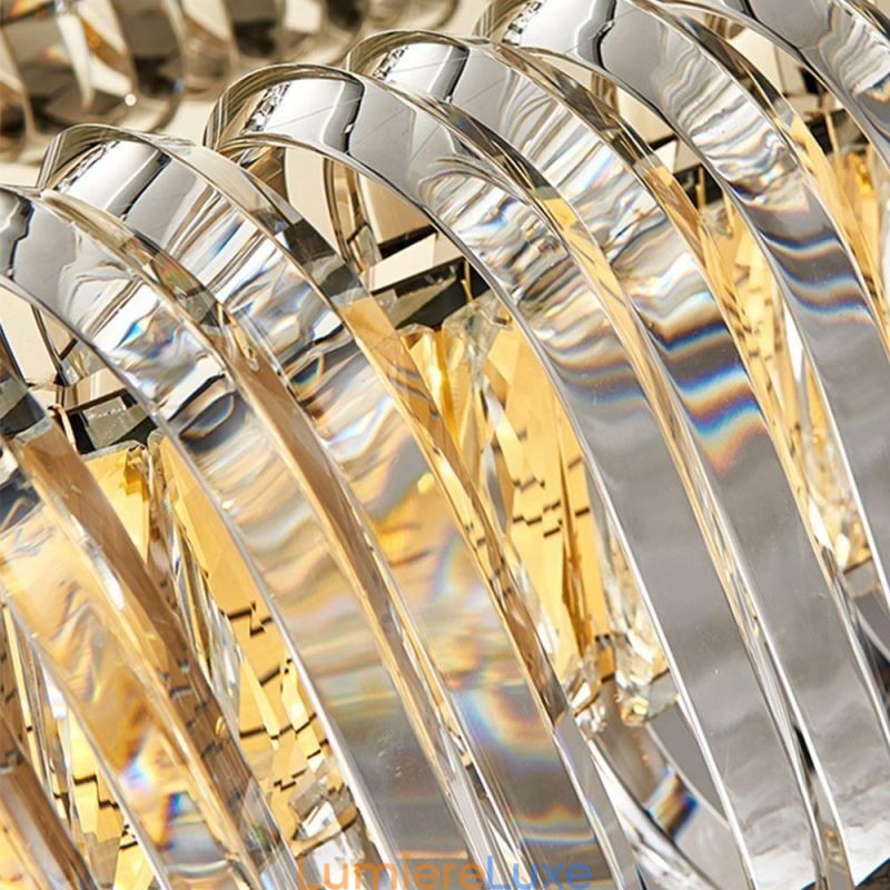 Lustre suspendu de luxe en verre de style européen
