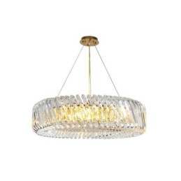 Lampe suspendue européenne ronde en verre