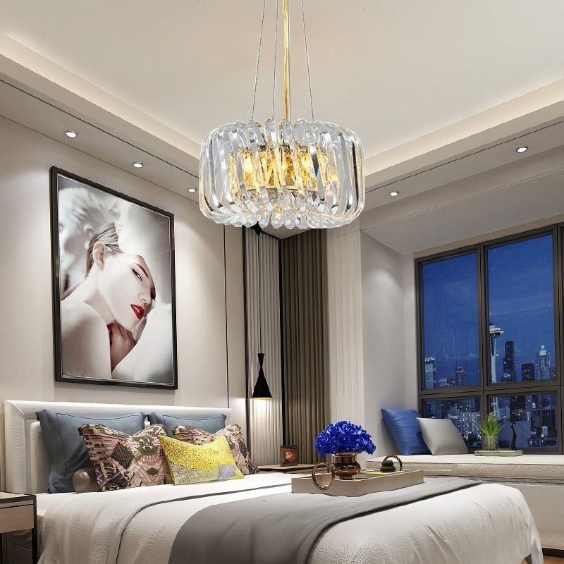 Lampe suspendue européenne ronde en verre