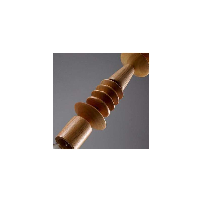 Lustre Mini Style Traditionnel Classique Bois Bambou