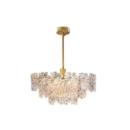 Lustre suspendu de luxe en verre pour décoration d'intérieur