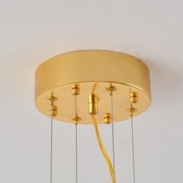 Suspension en forme de feuille d'érable, lustre en verre, décoration d'intérieur européenne