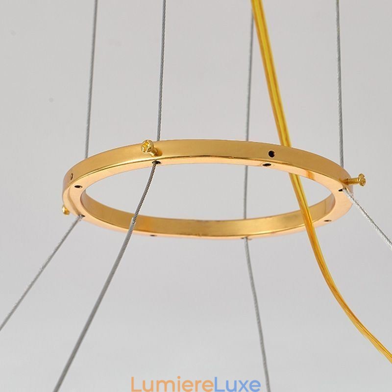 Lustre moderne en verre coquillage pour salle à manger